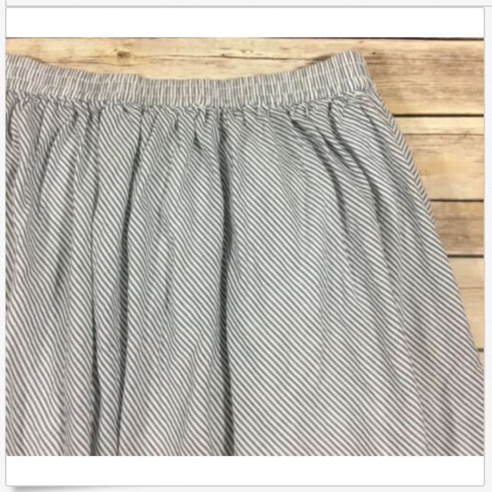 🌿GAP A Line Striped Lightweight Skirt Circle - Picture 5 of 8